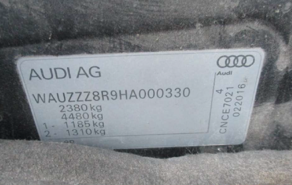 2017 AUDI Q5 2.0T QUATTRO TFSI